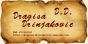 Dragiša Drinjaković vizit kartica
